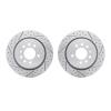 2002-65012 Geoperformance Drilled/Slotted Brake Rotors, 2008-2011 GM, Position: Rear - image 1