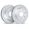 2002-67014 Geoperformance Drilled/Slotted Brake Rotors, Fits Select Infiniti/Nissan, Position: Front - image 2