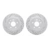 2002-67043 Geoperformance Drilled/Slotted Brake Rotors, Fits Select Infiniti/Nissan, Position: Rear - image 1