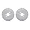 2002-67054 Geoperformance Drilled/Slotted Brake Rotors, Fits Select Multiple Makes/Models, Position: Rear - image 1