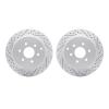 2002-67058 Geoperformance Drilled/Slotted Brake Rotors, 2005-2012 Infiniti/Nissan, Position: Rear - image 1