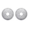 2002-67061 Geoperformance Drilled/Slotted Brake Rotors, Fits Select Infiniti/Nissan, Position: Rear - image 1