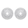 2002-68001 Geoperformance Drilled/Slotted Brake Rotors, Fits Select Infiniti/Nissan, Position: Front - image 1