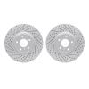 2002-68004 Geoperformance Drilled/Slotted Brake Rotors, 2007-2015 Infiniti/Nissan, Position: Front - image 1