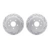 2002-68011 Geoperformance Drilled/Slotted Brake Rotors, 2002-2006 Infiniti/Nissan, Position: Rear - image 1