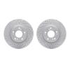 2002-72007 Geoperformance Drilled/Slotted Brake Rotors, 2004-2012 Mitsubishi, Position: Front - image 1