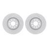 2002-73001 Geoperformance Drilled/Slotted Brake Rotors, 1998-2009 Audi/Volkswagen, Position: Front - image 1