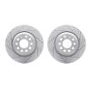 2002-73033 Geoperformance Drilled/Slotted Brake Rotors, 2005-2011 Audi/Volkswagen, Position: Rear - image 1