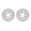 2002-73036 Geoperformance Drilled/Slotted Brake Rotors, 1999-2005 Audi/Volkswagen, Position: Rear - image 1