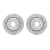 2002-73040 Geoperformance Drilled/Slotted Brake Rotors, 2004-2010 Audi/Volkswagen, Position: Rear - image 1