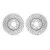 2002-74000 Geoperformance Drilled/Slotted Brake Rotors, 1998-2018 Audi/Volkswagen, Position: Front - image 1