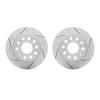 2002-74023 Geoperformance Drilled/Slotted Brake Rotors, 2010-2019 Audi/Volkswagen, Position: Rear - image 1
