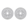 2002-74029 Geoperformance Drilled/Slotted Brake Rotors, 1985-2002 Audi/Volkswagen, Position: Rear - image 1