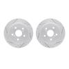 2002-75016 Geoperformance Drilled/Slotted Brake Rotors, Fits Select Lexus/Toyota/Scion, Position: Rear - image 1