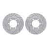 2002-76033 Geoperformance Drilled/Slotted Brake Rotors, 2000-2007 Lexus/Toyota/Scion, Position: Front - image 1