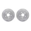 2002-76051 Geoperformance Drilled/Slotted Brake Rotors, 2004-2009 Lexus/Toyota/Scion, Position: Rear - image 1