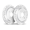 2002-80028 Geoperformance Drilled/Slotted Brake Rotors, Fits Select Multiple Makes/Models, Position: Rear - image 1