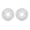 2002-80030 Geoperformance Drilled/Slotted Brake Rotors, 2004-2013 Ford/Lincoln/Mercury/Mazda, Position: Rear - image 1
