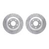 2002-80039 Geoperformance Drilled/Slotted Brake Rotors, 2013-2018 Ford/Lincoln/Mercury/Mazda, Position: Rear - image 1