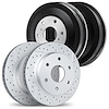 2004-37005 Geoperformance Drilled/Slotted Brake Rotors & Drums Kit, 2001-2004 Multiple Makes/Models, Position: Front and Rear - image 1
