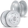 2004-40062 Geoperformance Drilled/Slotted Brake Rotors, Fits Select Multiple Makes/Models, Position: Front and Rear - image 1