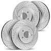 2004-67010 Geoperformance Drilled/Slotted Brake Rotors, Fits Select Infiniti/Nissan, Position: Front and Rear - image 1