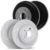 2004-74031 Geoperformance Drilled/Slotted Brake Rotors & Drums Kit, 1970-1972 Audi/Volkswagen, Position: Front and Rear - image 1
