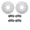 2202-40027 Geoperformance Drilled/Slotted Rotors w/Heavy-Duty Pads Kit, Fits Select Multiple Makes/Models, Position: Front - image 1