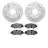 2202-40028 Geoperformance Drilled/Slotted Rotors w/Heavy-Duty Pads Kit, 2007-2018 Multiple Makes/Models, Position: Front - image 1