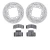 2202-40033 Geoperformance Drilled/Slotted Rotors w/Heavy-Duty Pads Kit, 1992-2000 Multiple Makes/Models, Position: Front - image 1