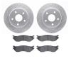 2202-40056 Geoperformance Drilled/Slotted Rotors w/Heavy-Duty Pads Kit, 2002-2006 Mopar, Position: Front - image 1