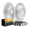 2202-40060 Geoperformance Drilled/Slotted Rotors w/Heavy-Duty Pads Kit, 2003-2004 Mopar, Position: Rear - image 1