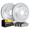 2202-40062 Geoperformance Drilled/Slotted Rotors w/Heavy-Duty Pads Kit, 2003-2003 Mopar, Position: Rear - image 1