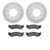 2202-40064 Geoperformance Drilled/Slotted Rotors w/Heavy-Duty Pads Kit, 2003-2008 Mopar, Position: Rear - image 1