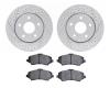 2202-40069 Geoperformance Drilled/Slotted Rotors w/Heavy-Duty Pads Kit, 2008-2016 Multiple Makes/Models, Position: Front - image 1