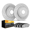 2202-40080 Geoperformance Drilled/Slotted Rotors w/Heavy-Duty Pads Kit, 2014-2021 Mopar, Position: Rear - image 1