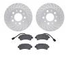 2202-40083 Geoperformance Drilled/Slotted Rotors w/Heavy-Duty Pads Kit, 2014-2021 Mopar, Position: Rear - image 1