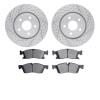 2202-42002 Geoperformance Drilled/Slotted Rotors w/Heavy-Duty Pads Kit, Fits Select Mopar, Position: Front - image 1