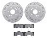 2202-47004 Geoperformance Drilled/Slotted Rotors w/Heavy-Duty Pads Kit, 1963-1982 GM, Position: Front, Rear - image 1