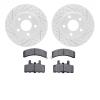2202-47011 Geoperformance Drilled/Slotted Rotors w/Heavy-Duty Pads Kit, 1990-1993 GM, Position: Front - image 1