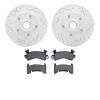 2202-47050 Geoperformance Drilled/Slotted Rotors w/Heavy-Duty Pads Kit, 1982-1995 GM, Position: Front - image 1