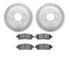 2202-48042 Geoperformance Drilled/Slotted Rotors w/Heavy-Duty Pads Kit, 2002-2009 GM, Position: Rear - image 1