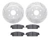 2202-48054 Geoperformance Drilled/Slotted Rotors w/Heavy-Duty Pads Kit, 2014-2020 GM, Position: Rear - image 1