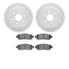 2202-48057 Geoperformance Drilled/Slotted Rotors w/Heavy-Duty Pads Kit, 2007-2017 GM, Position: Rear - image 1
