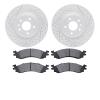 2202-54001 Geoperformance Drilled/Slotted Rotors w/Heavy-Duty Pads Kit, 2010-2010 Ford/Lincoln/Mercury/Mazda, Position: Front - image 1
