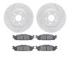 2202-54002 Geoperformance Drilled/Slotted Rotors w/Heavy-Duty Pads Kit, 2009-2010 Ford/Lincoln/Mercury/Mazda, Position: Front - image 1