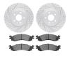 2202-54004 Geoperformance Drilled/Slotted Rotors w/Heavy-Duty Pads Kit, 2011-2012 Ford/Lincoln/Mercury/Mazda, Position: Front - image 1