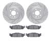 2202-54005 Geoperformance Drilled/Slotted Rotors w/Heavy-Duty Pads Kit, 2011-2019 Ford/Lincoln/Mercury/Mazda, Position: Front - image 1