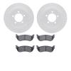 2202-54006 Geoperformance Drilled/Slotted Rotors w/Heavy-Duty Pads Kit, 2002-2005 Ford/Lincoln/Mercury/Mazda, Position: Rear - image 1
