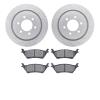 2202-54012 Geoperformance Drilled/Slotted Rotors w/Heavy-Duty Pads Kit, 2012-2020 Ford/Lincoln/Mercury/Mazda, Position: Rear - image 1